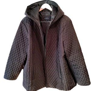 EUC | Braetan Women's Brown | Hooded | Full Zip | Lined & Quilted Jacket Size 2X
